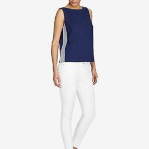 NWT Lauren by Ralph Lauren Indigo Navy Sleeveless Top Medium
